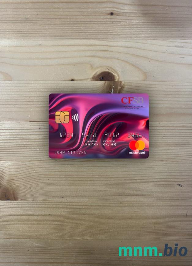 USA New York CFSB bank wygląd zdjęcia mastercard skan PSD + zdjęcie